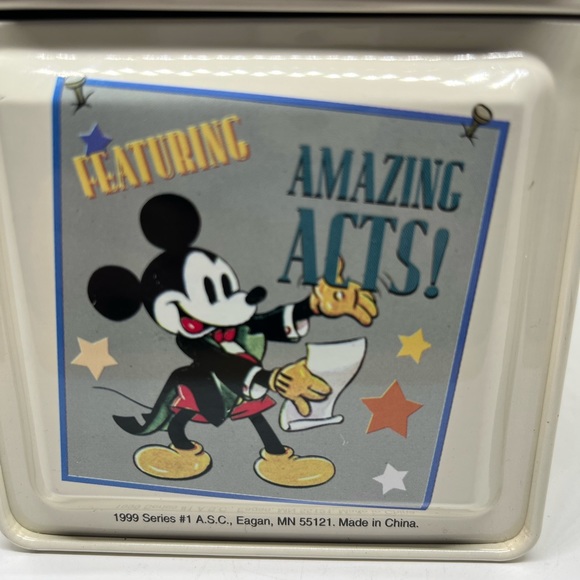 Vintage 1999 Disney Mickey Mouse Under the Big Top Metal Lunch Box GUC - Picture 3 of 6